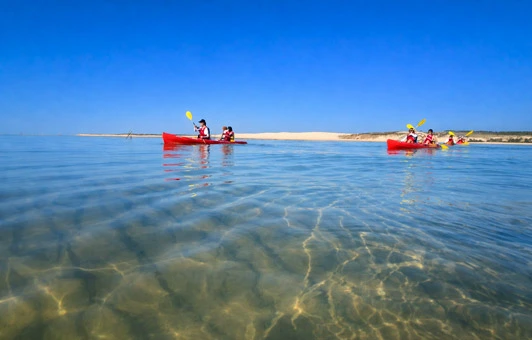 Randonnée en canoe kayak le long de la dun du pilat et du banc d'arguin