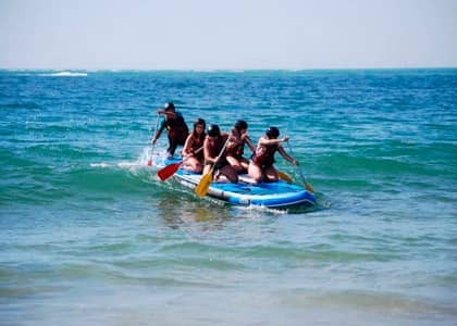 Surf en paddle géant sur le Bassin d'Arcachon