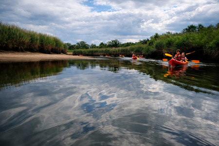 randonnée en canoe kayak sur le Delta de la Leyre